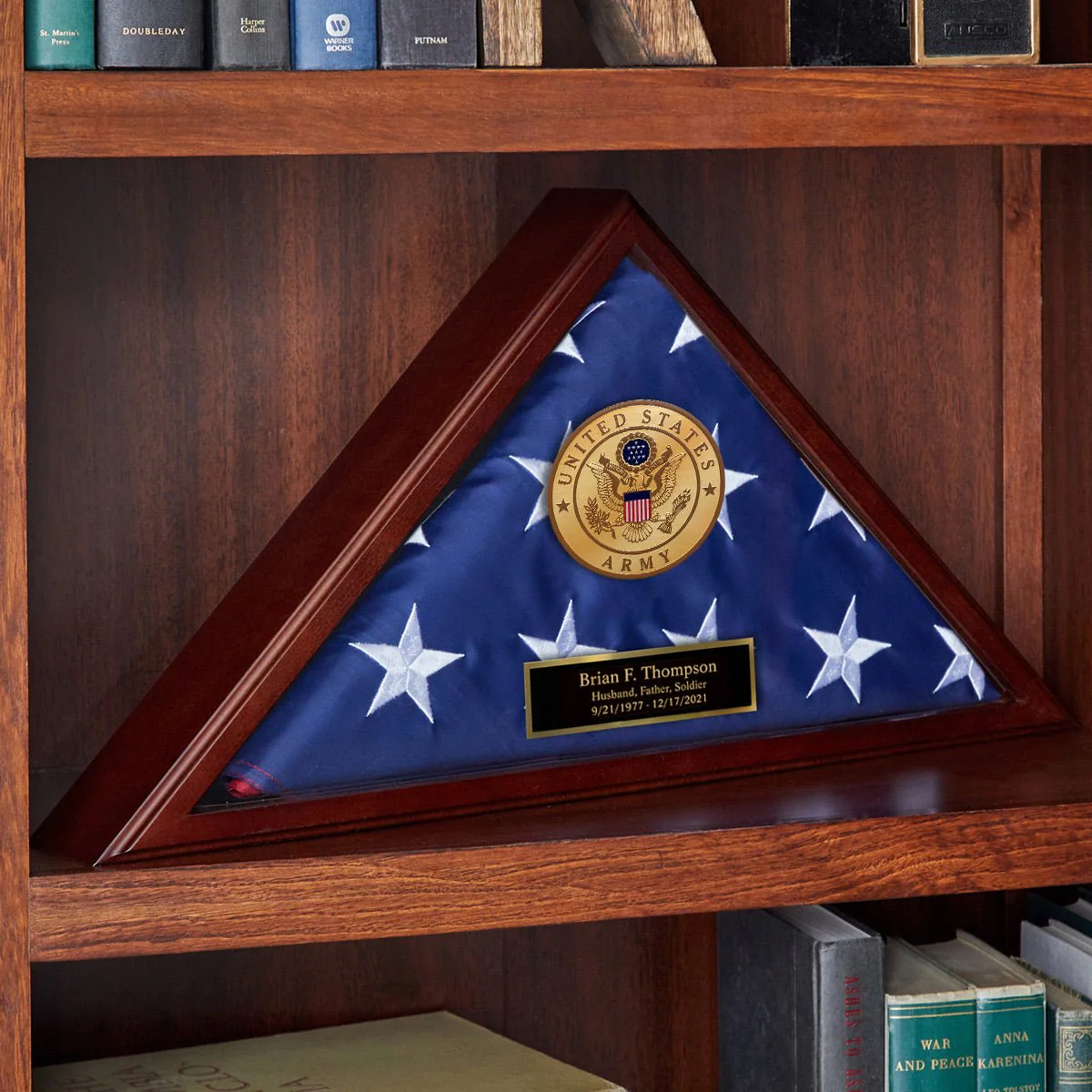 Personalized Cherry Flag Case Gift for Army Soldier - Made in USA - 5x9.5 ft Memorial Flags - Image 5