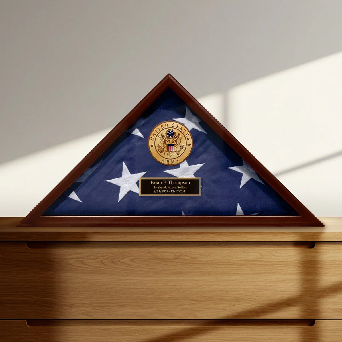 Personalized Cherry Flag Case Gift for Army Soldier - Made in USA - 5x9.5 ft Memorial Flags - Image 6