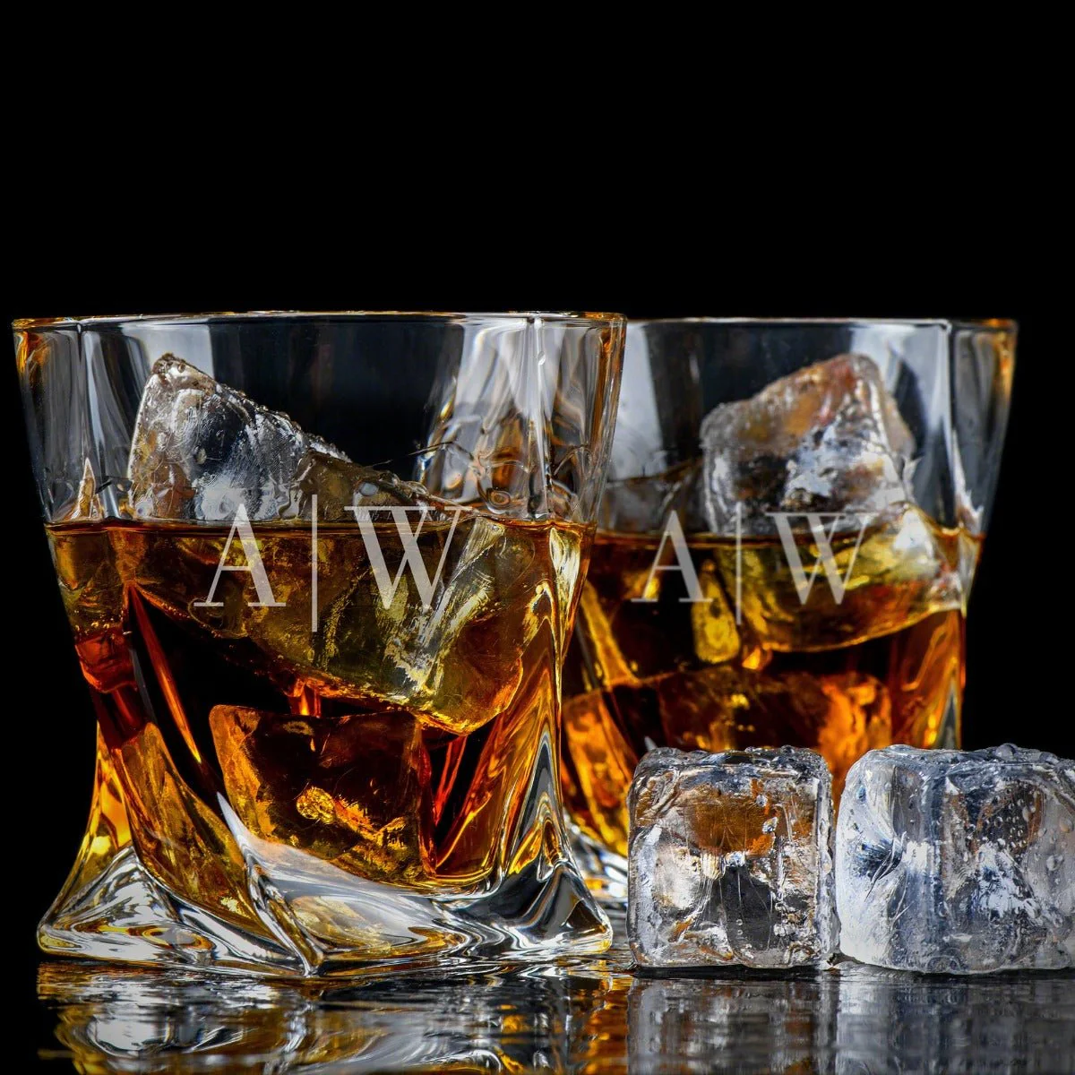 Personalized Whiskey Decanter with Rocks Glasses & Luxury Box Set - 7pc - Image 6