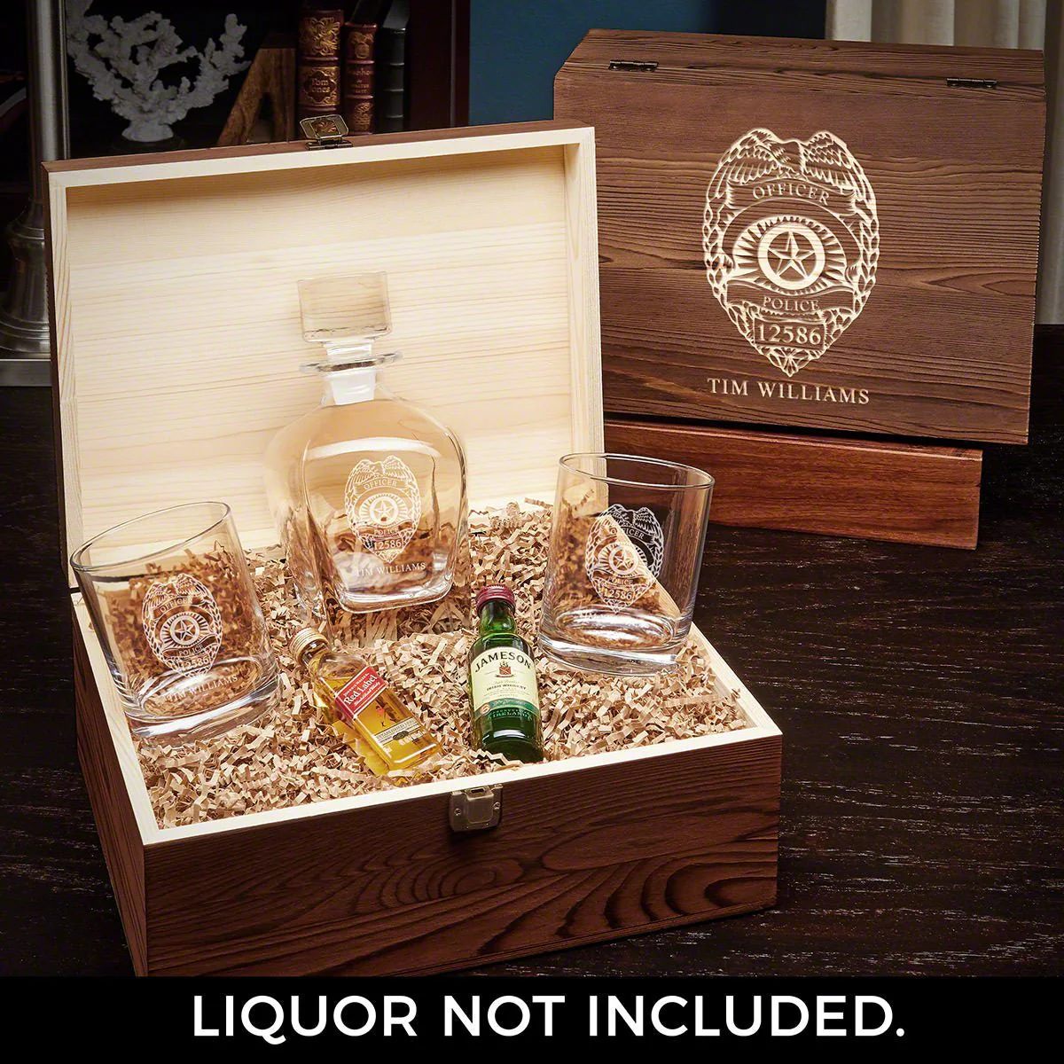 Custom Draper Decanter & Eastham Glasses  Gift for Police Officers - Image 6