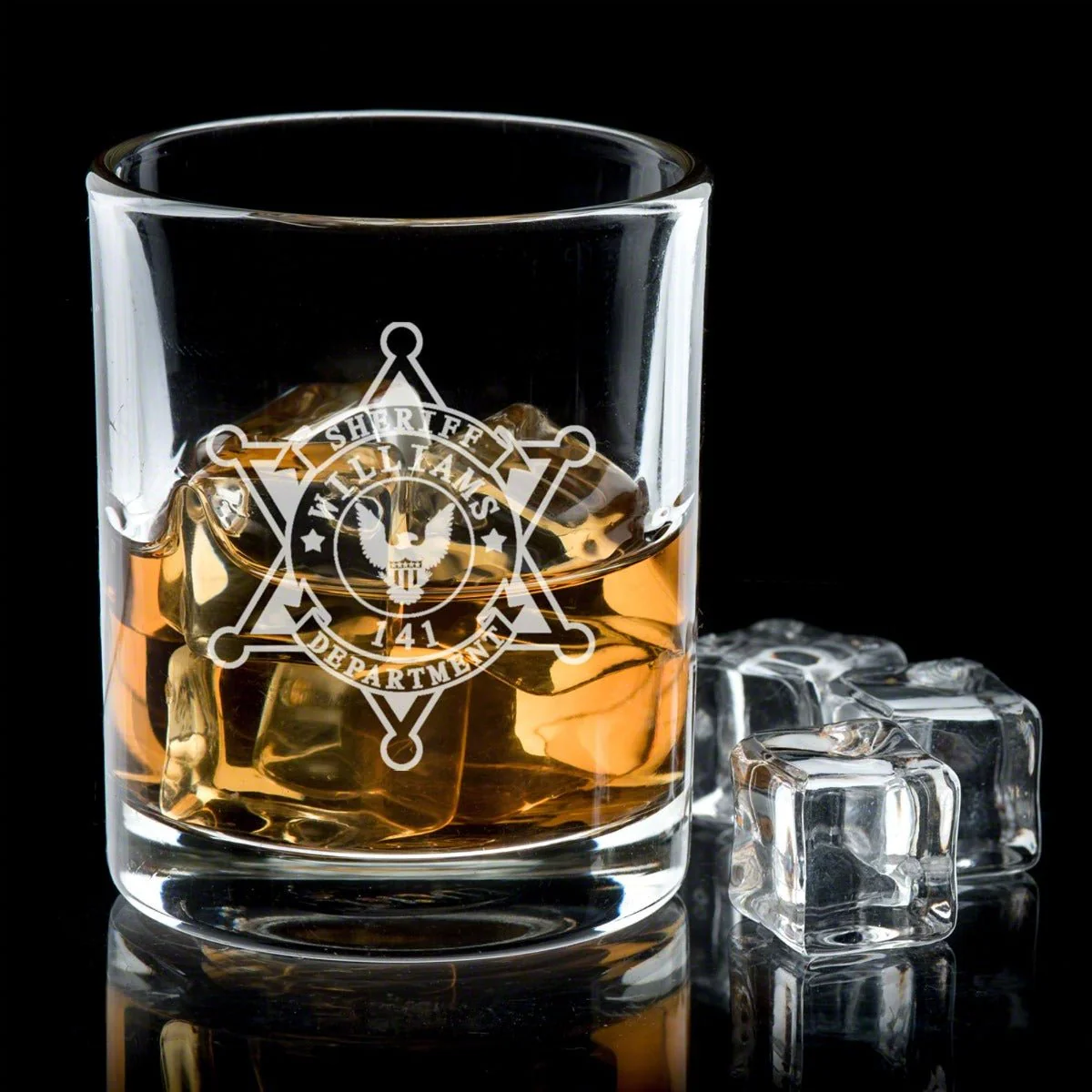 Custom Draper Decanter & Eastham Glasses  Gift for Police Officers - Image 7