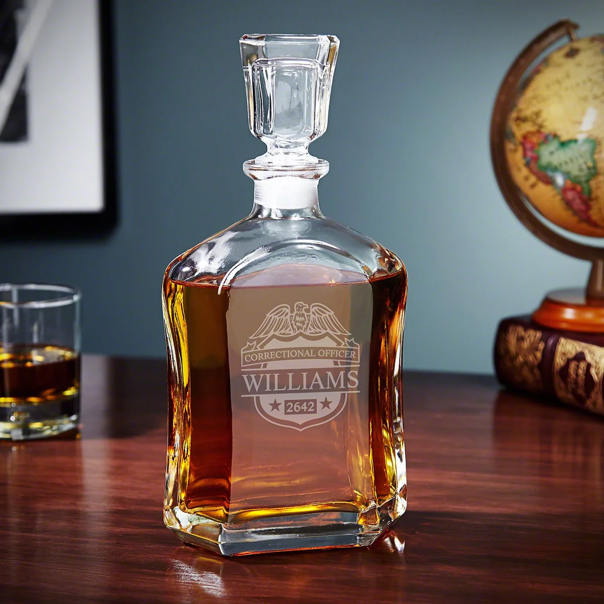 Personalized Whiskey Glass Set with Wood Box - Image 8