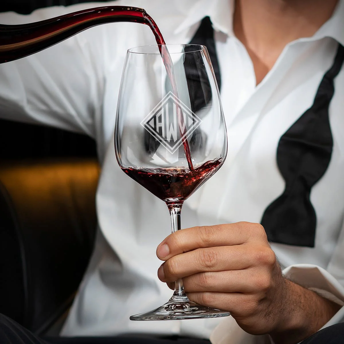 Riedel Wine Glasses, Engraved, Set of 2 - Cabernet/Red Wine Glasses - Image 5