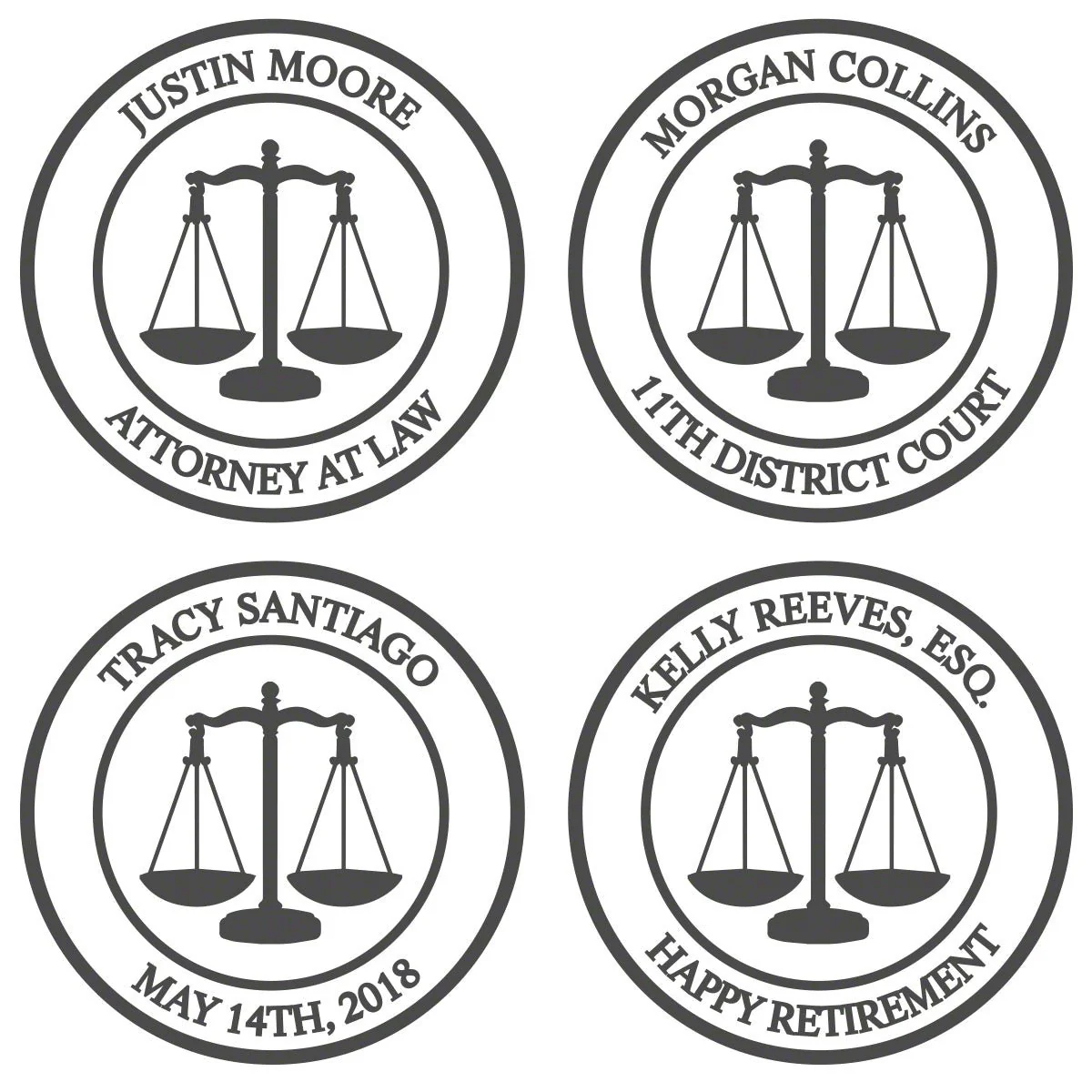 Lawyer Presentation Set with Custom Whiskey Decanter and Glasses - Bar Serving Tray & Lawyer Graduation Gift - Image 5