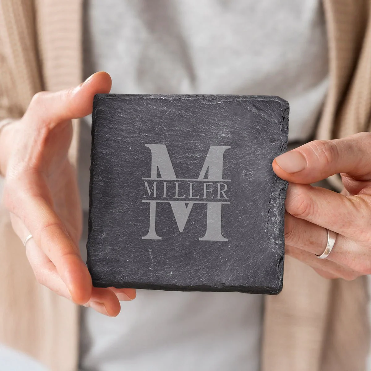 Franklin Personalized Slate Coasters, Set of 4 - Image 6