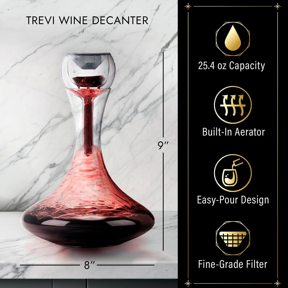 Trevi Aerating Wine Decanter - Image 3