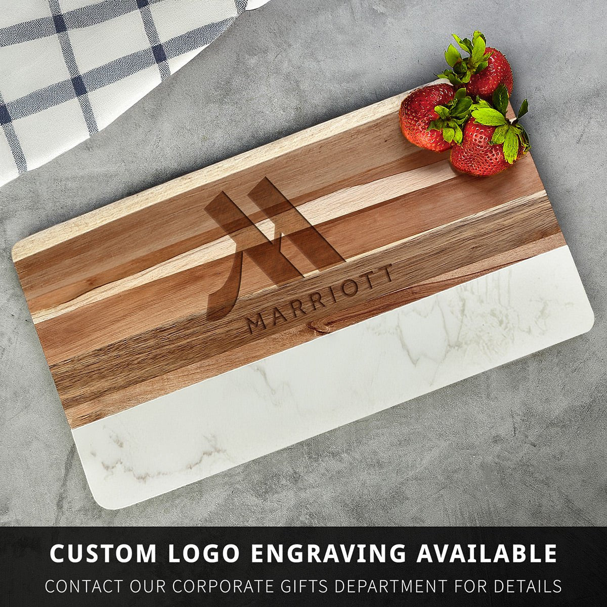 Trieste Engraved Charcuterie Board Set with Cheese Knife Set - Image 13