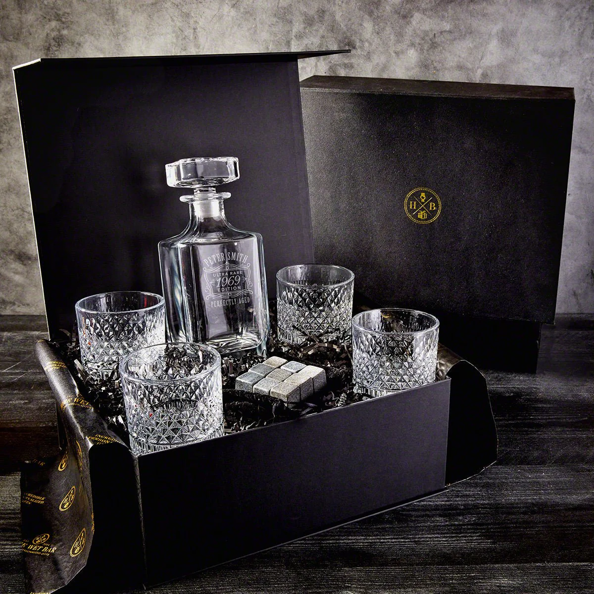 Ultra Rare Edition Custom 7 pc Luxury Decanter Set for Whiskey - Image 9