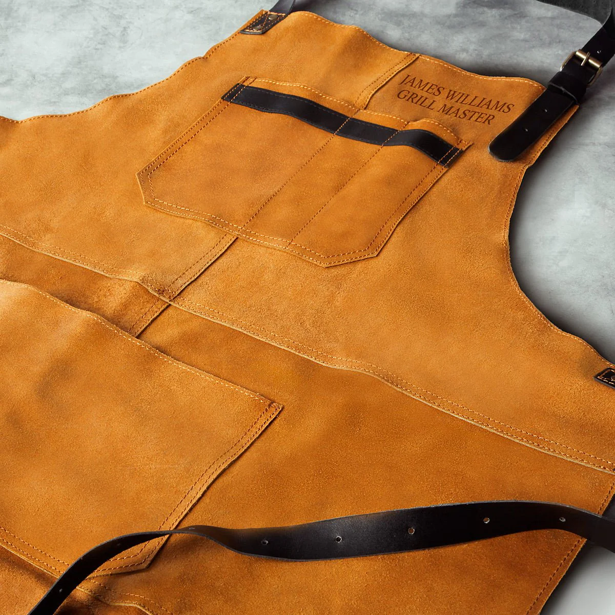 Vanguard Top Grain Multi-Pocket Leather Apron for Men - Image 4